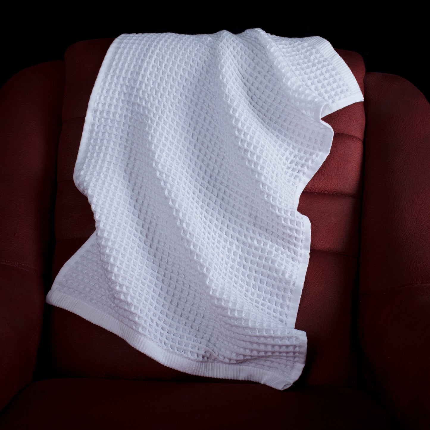 Honeycomb Towel - Waffle Towel - Kitchen and Hand Towel - White