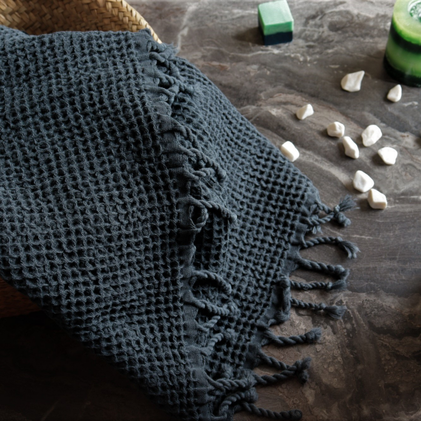 Anthracite Turkish Waffle Towels