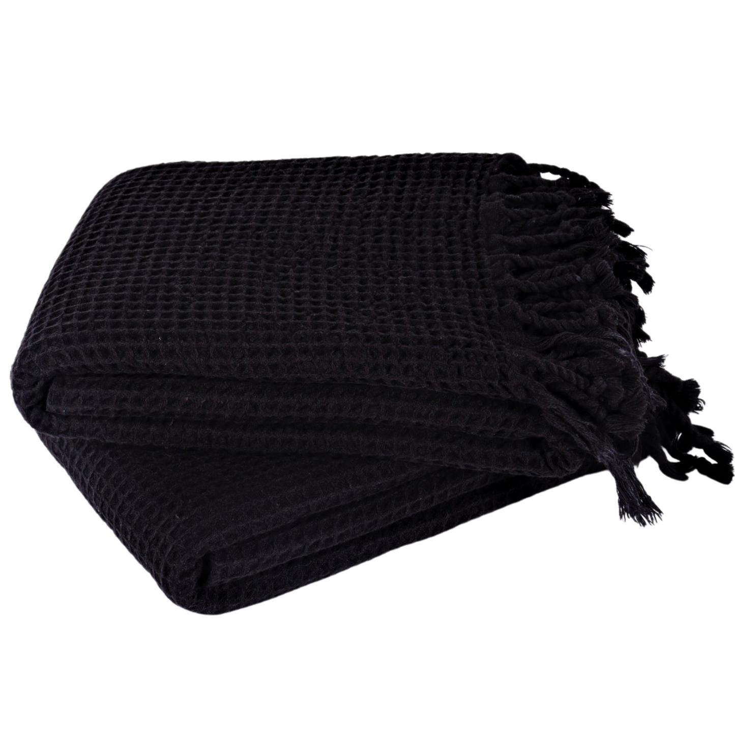 Black Turkish Waffle Towels