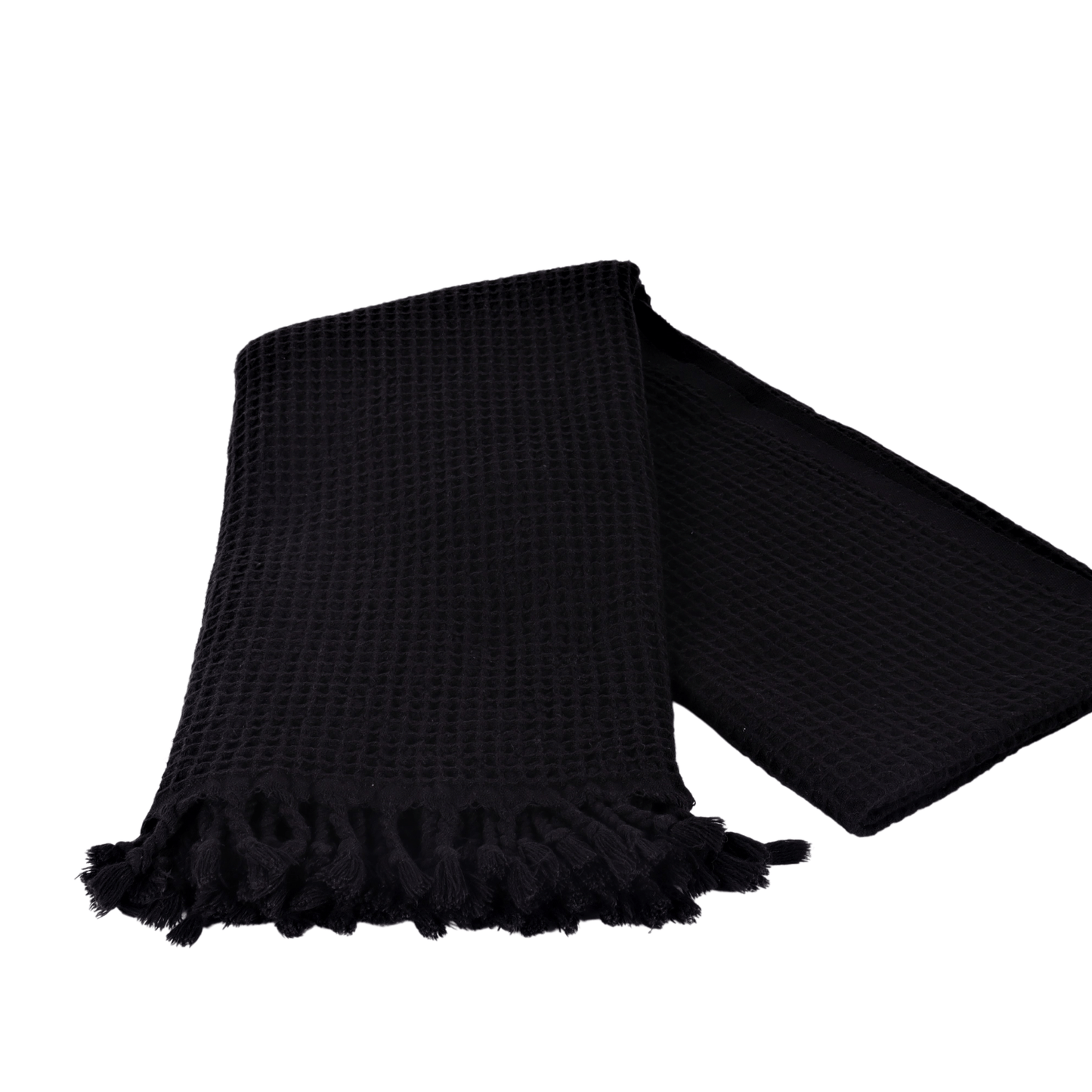 Black Turkish Waffle Towels
