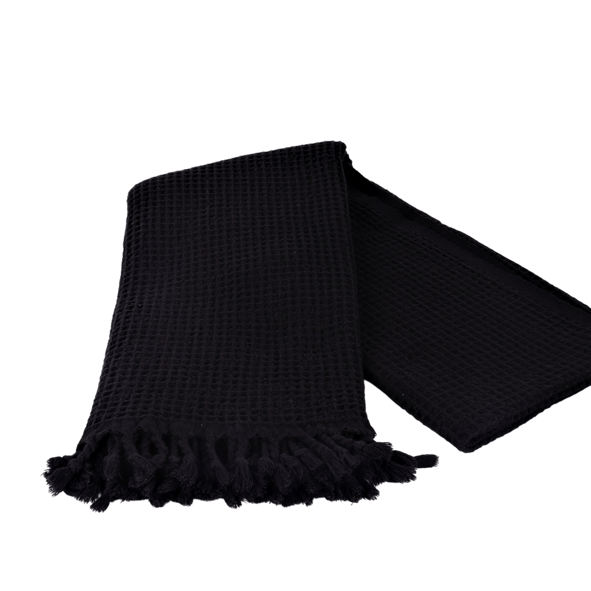 Black Turkish Waffle Towels