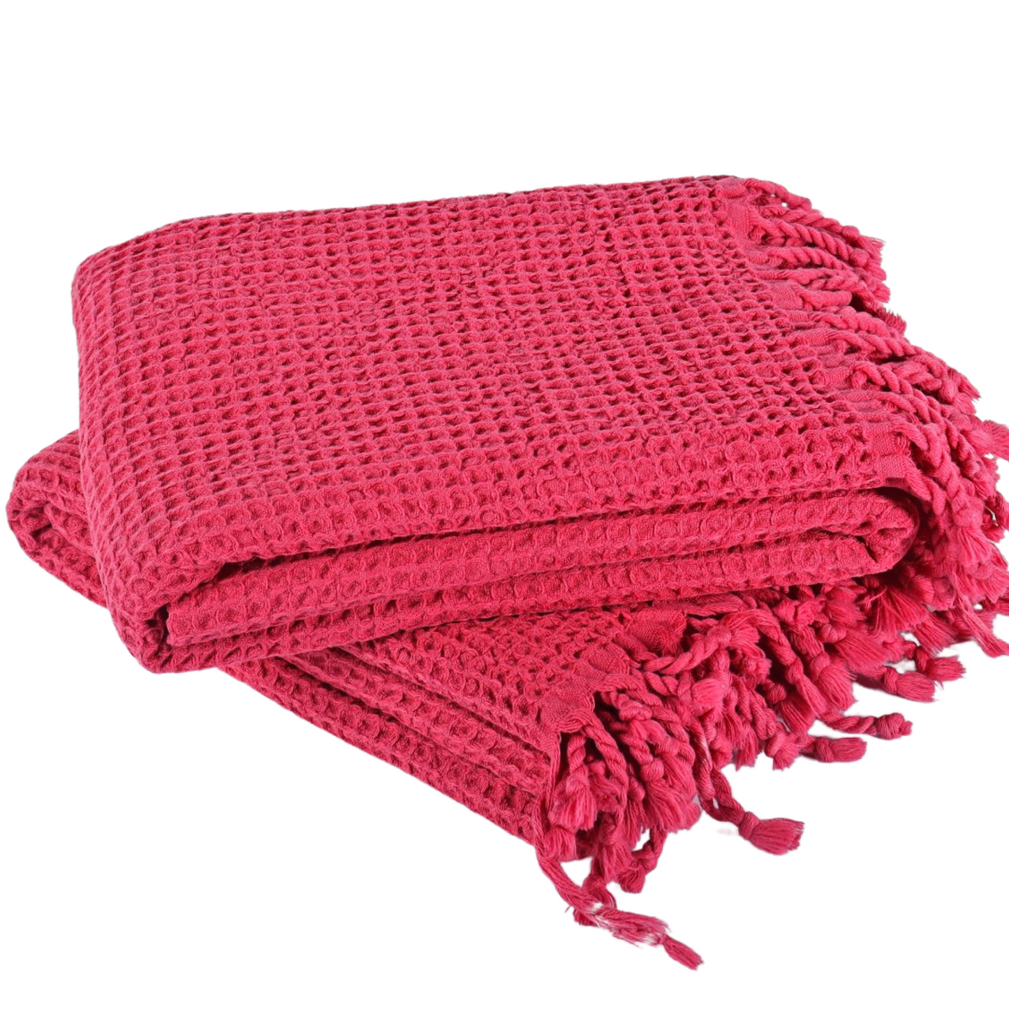 Fuchsia Turkish Waffle Towels