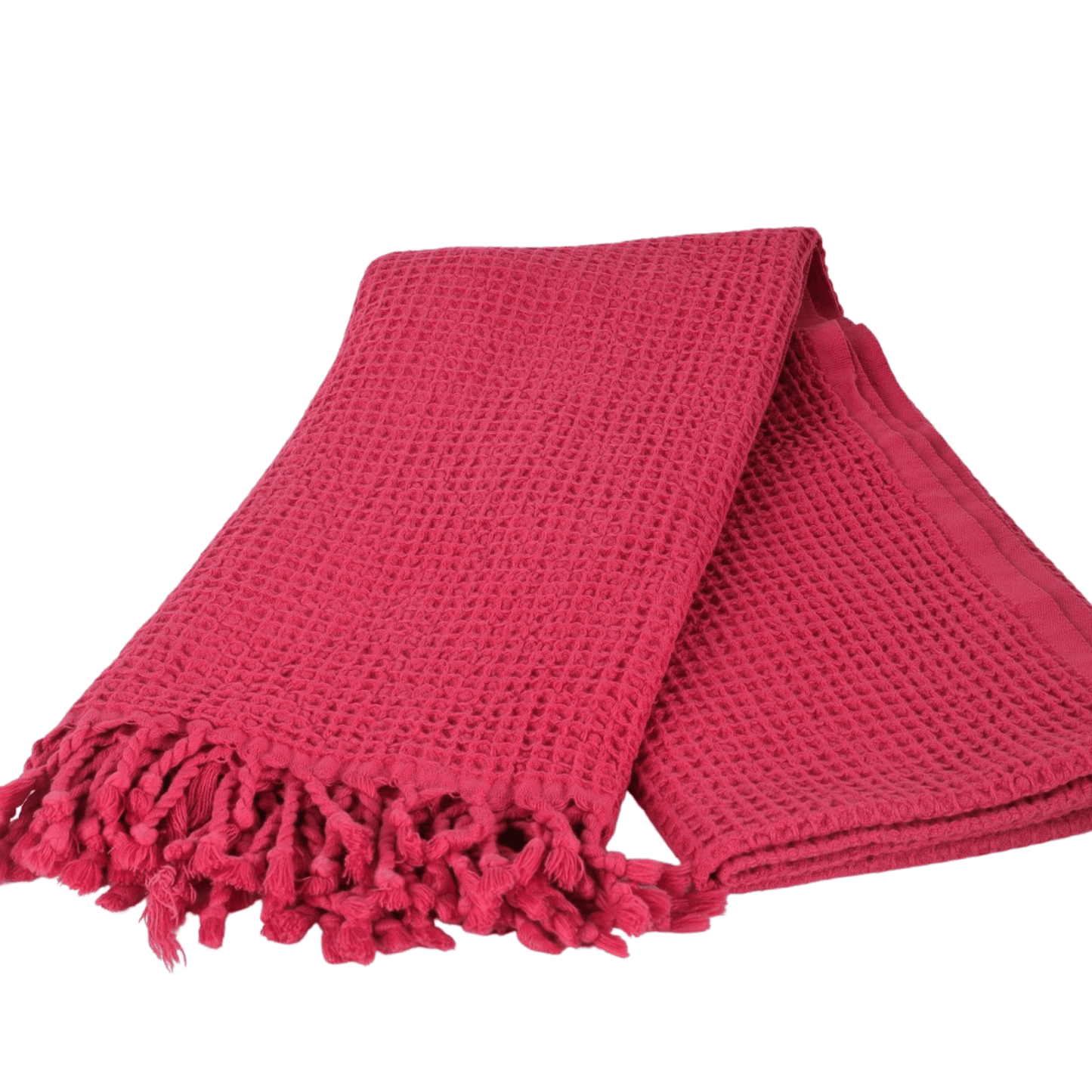 Fuchsia Turkish Waffle Towels