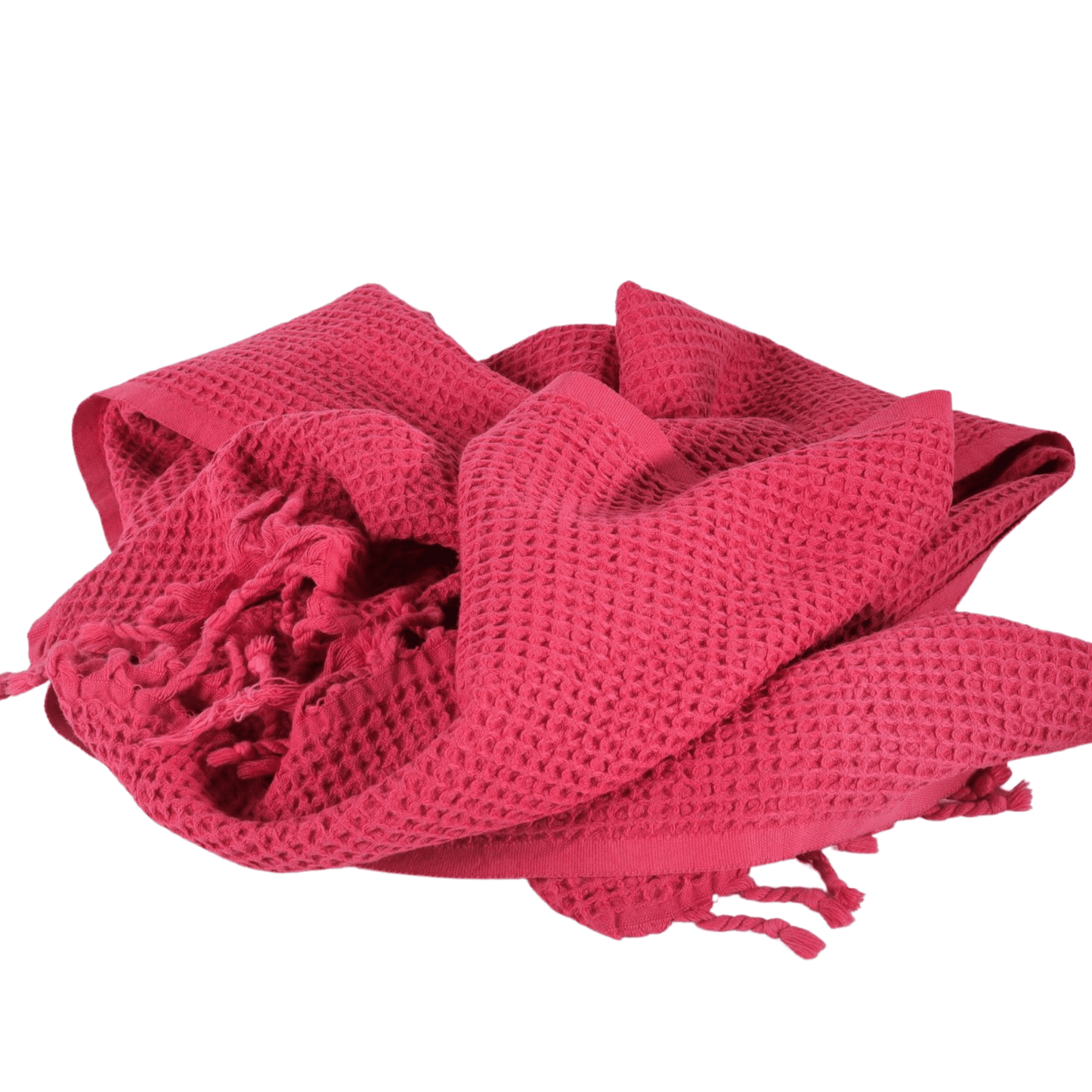 Fuchsia Turkish Waffle Towels