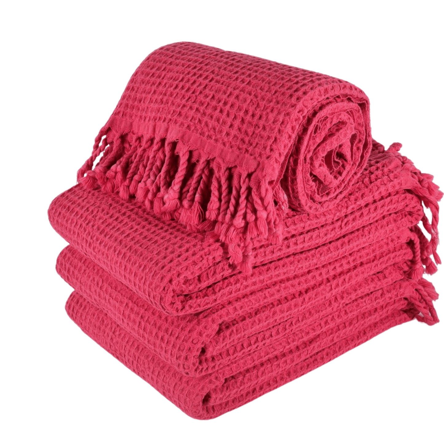 Fuchsia Turkish Waffle Towels