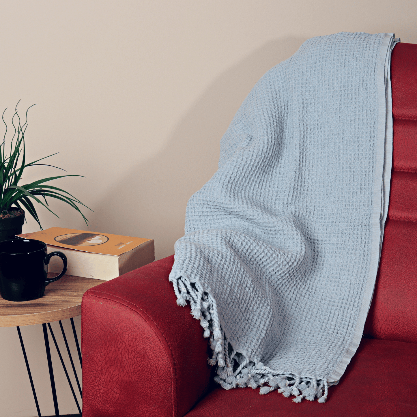 Ice Blue Turkish Waffle Towels