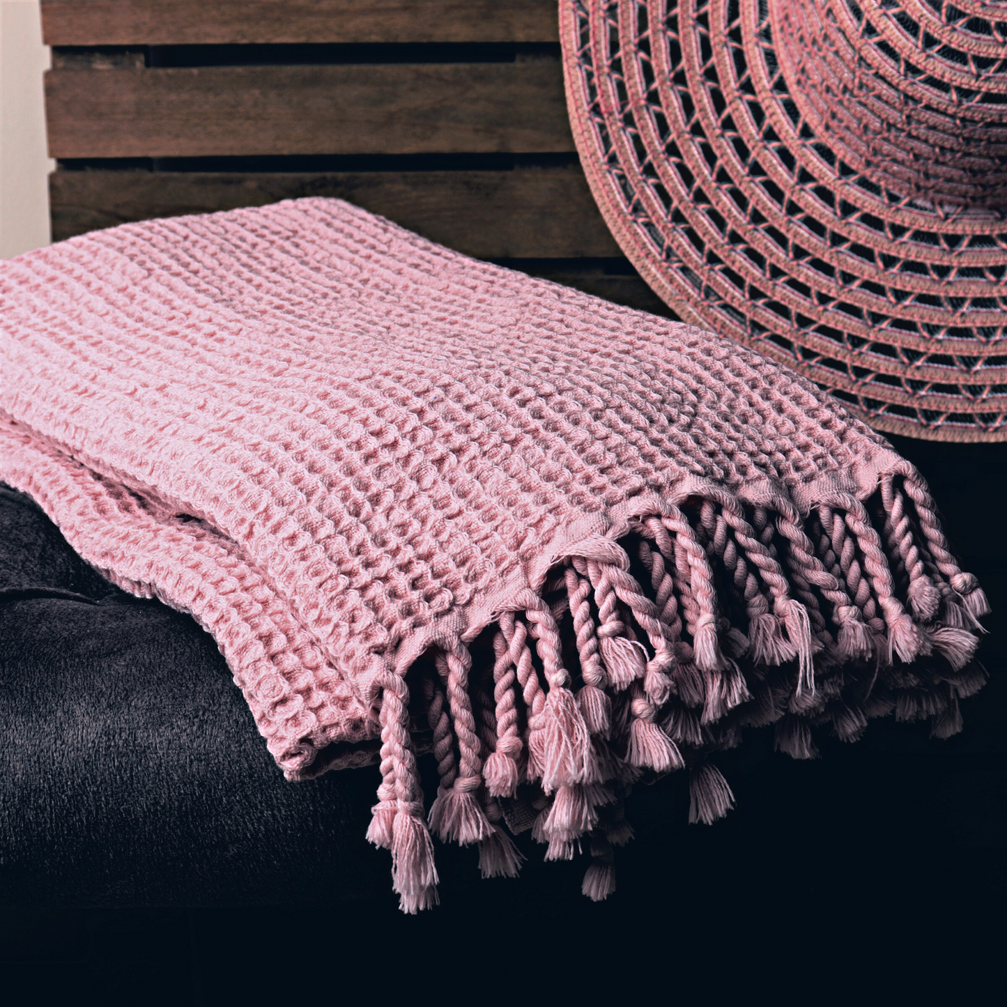 Light Pink Turkish Waffle Towels