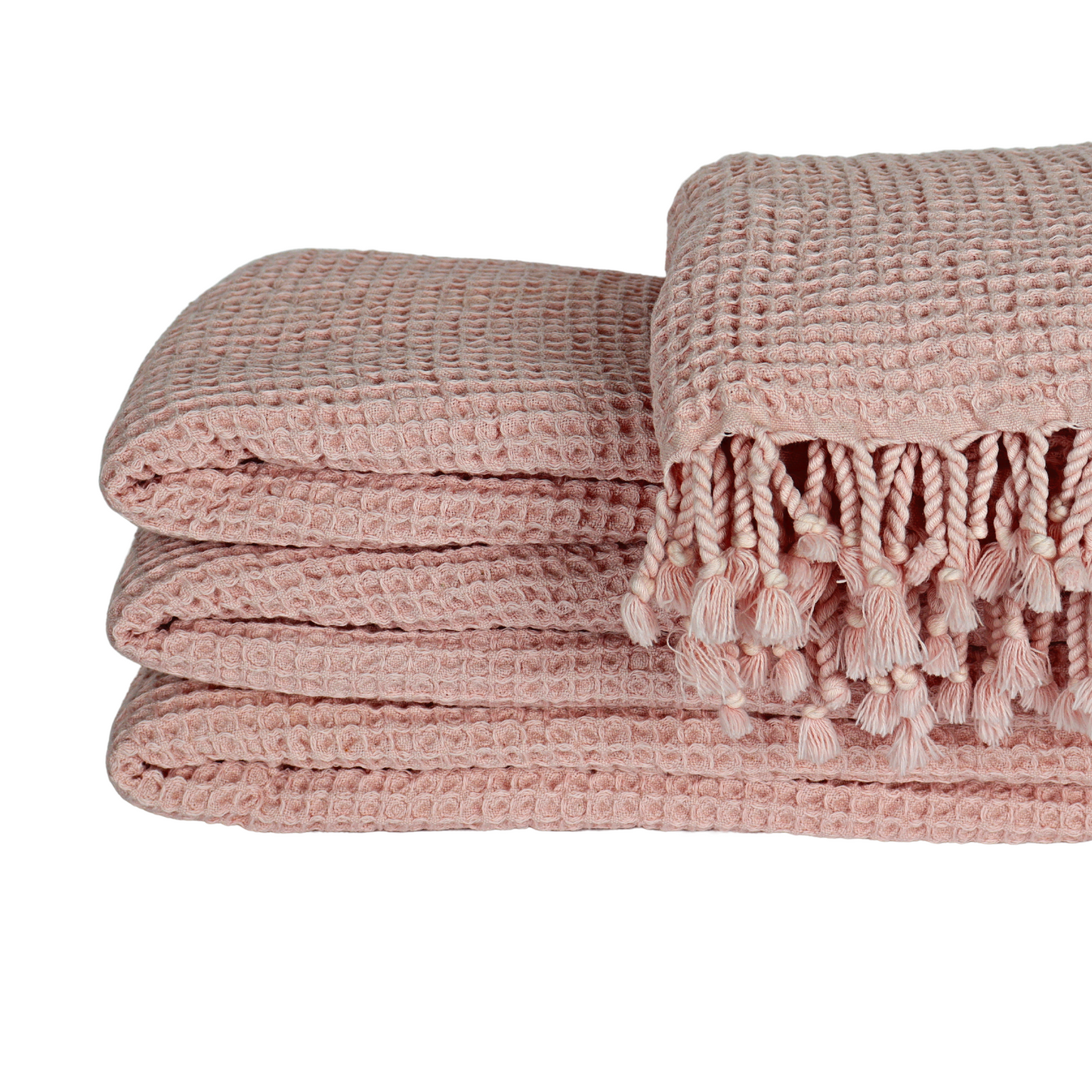 Light Pink Turkish Waffle Towels