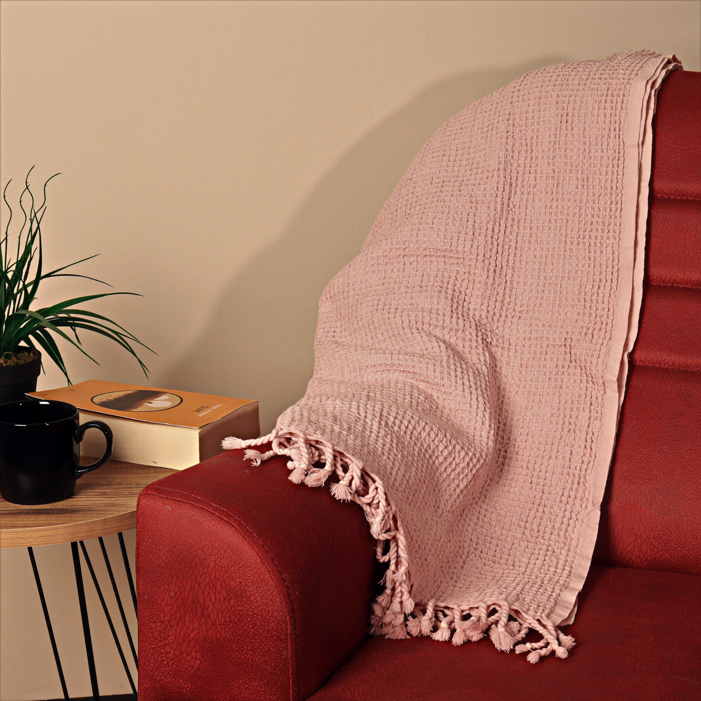 Light Pink Turkish Waffle Towels