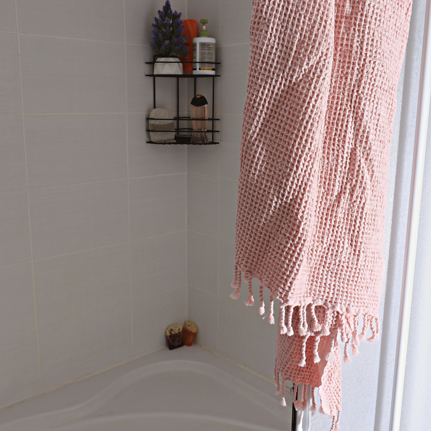 Light Pink Turkish Waffle Towels