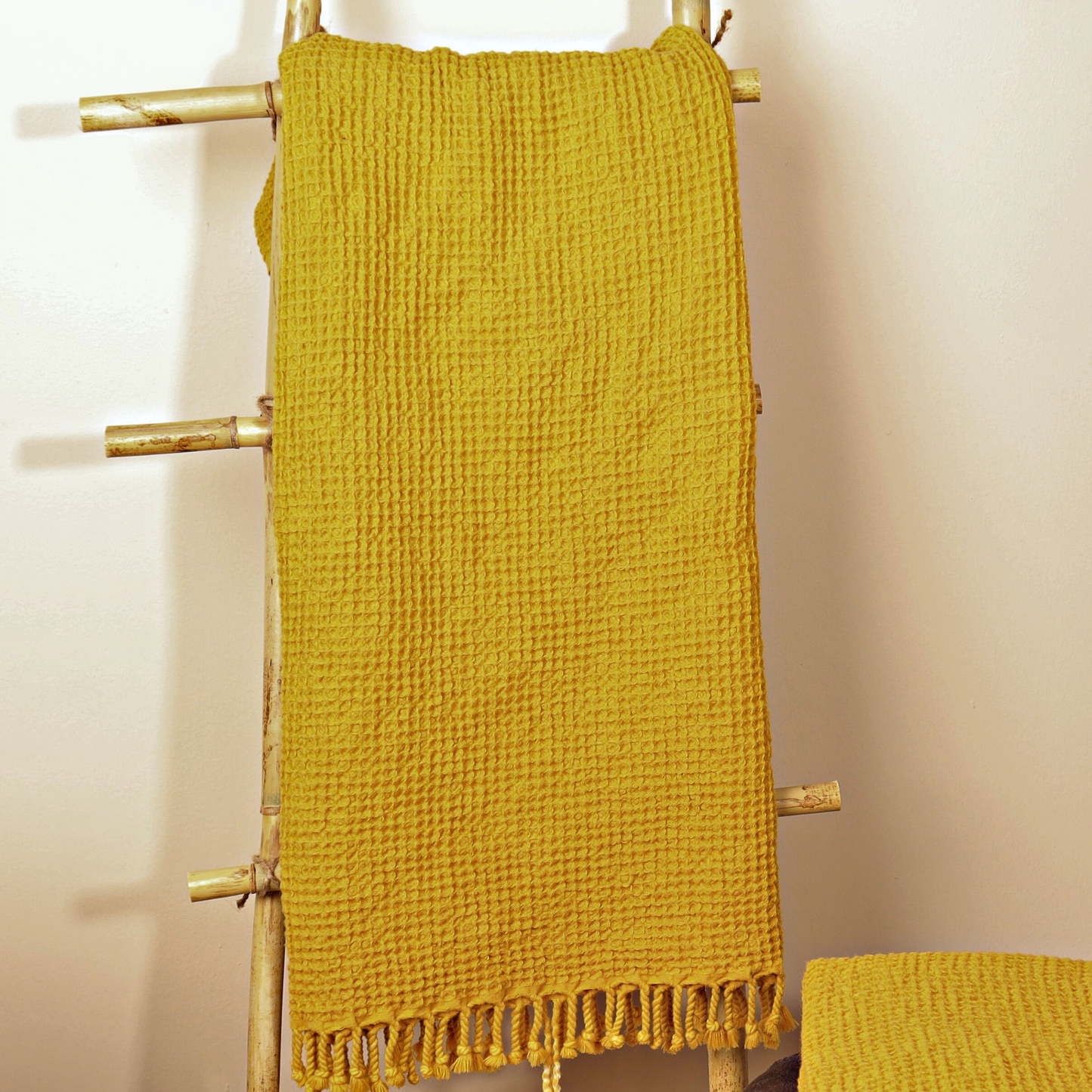 Mustard Yellow Turkish Waffle Towels