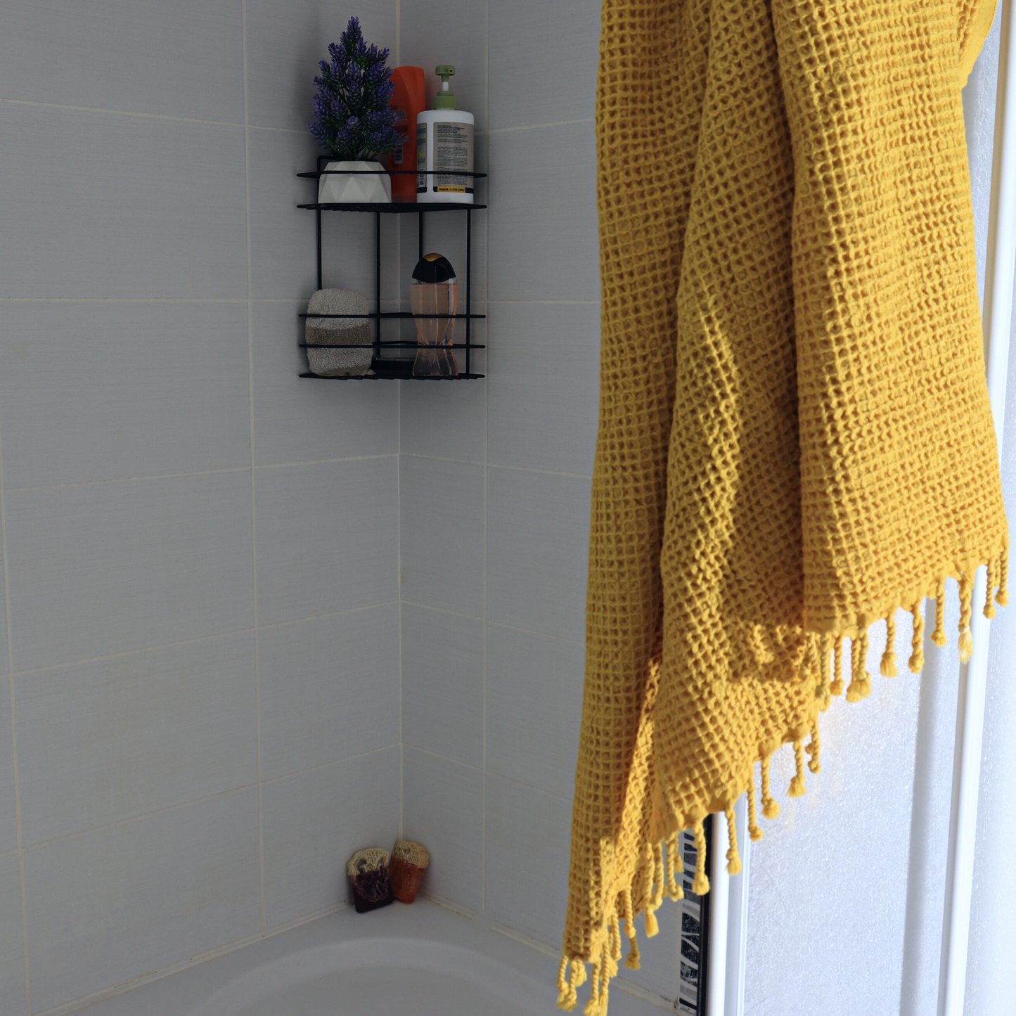 Mustard Yellow Turkish Waffle Towels