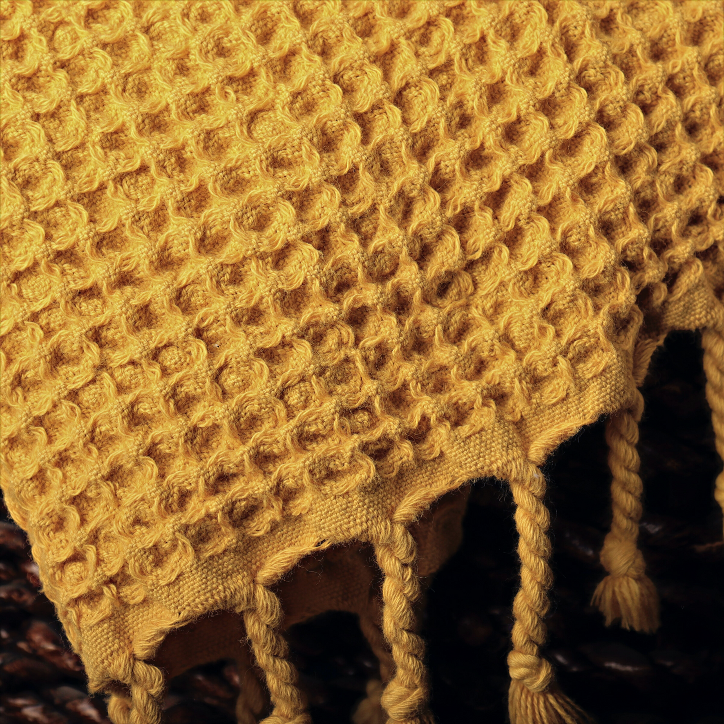 Mustard Yellow Turkish Waffle Towels