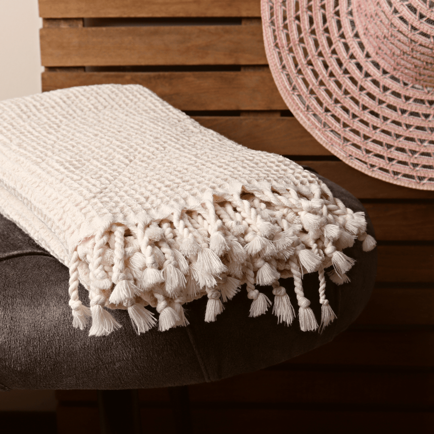 Cream Turkish Waffle Towels
