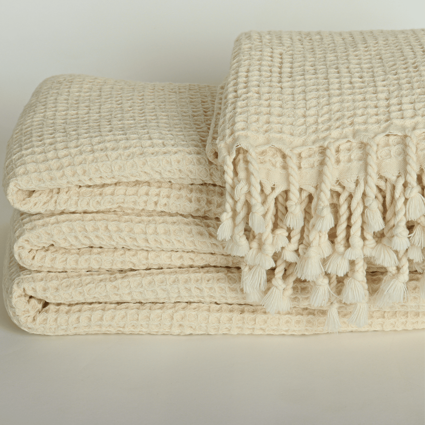 Cream Turkish Waffle Towels