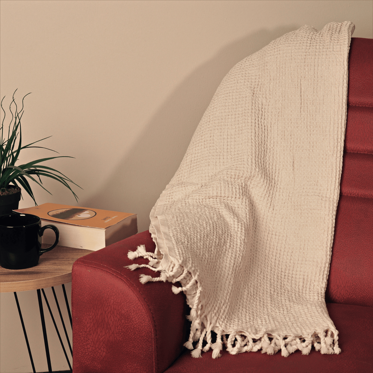 Cream Turkish Waffle Towels