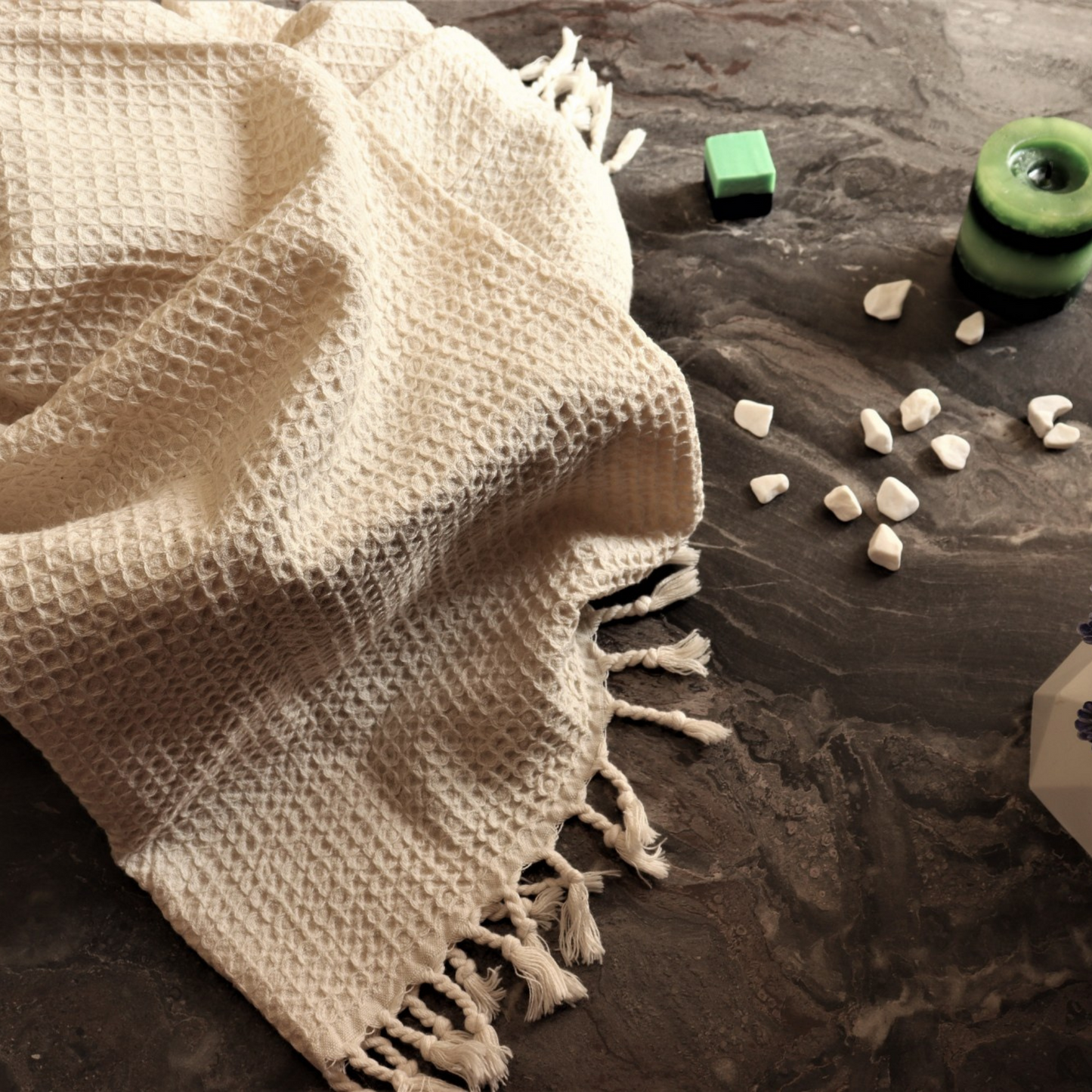 Natural Turkish Waffle Towels