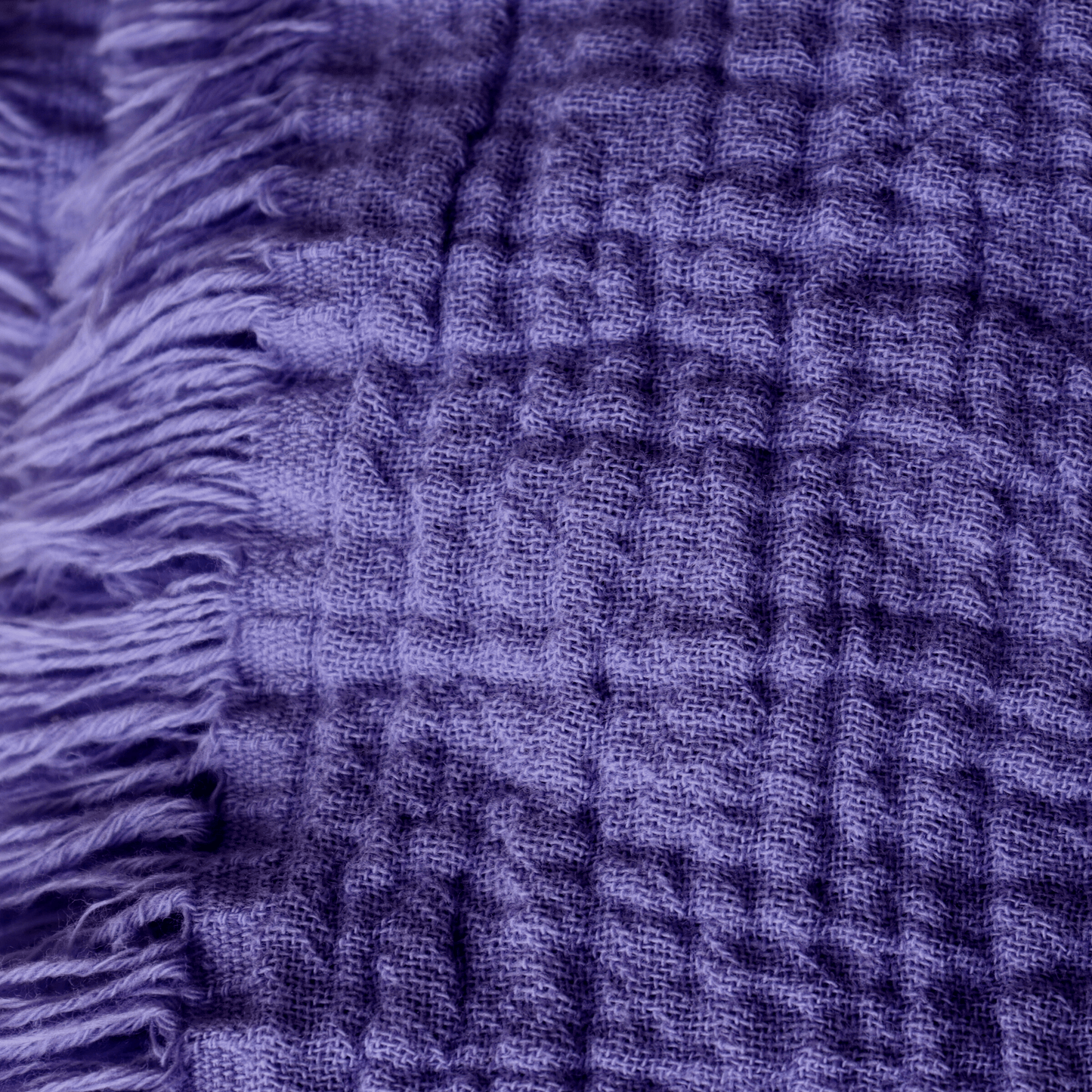 Purple Muslin Throw Blankets