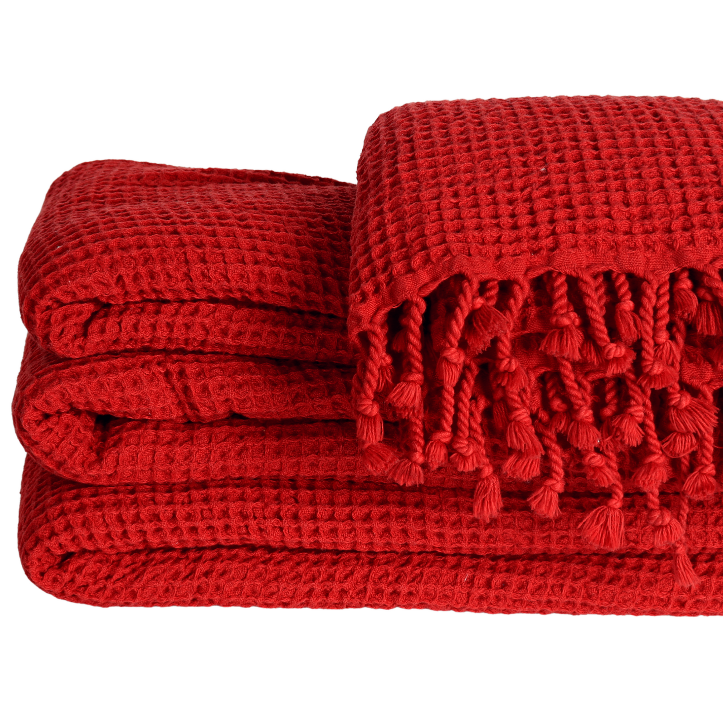Red Turkish Waffle Towels