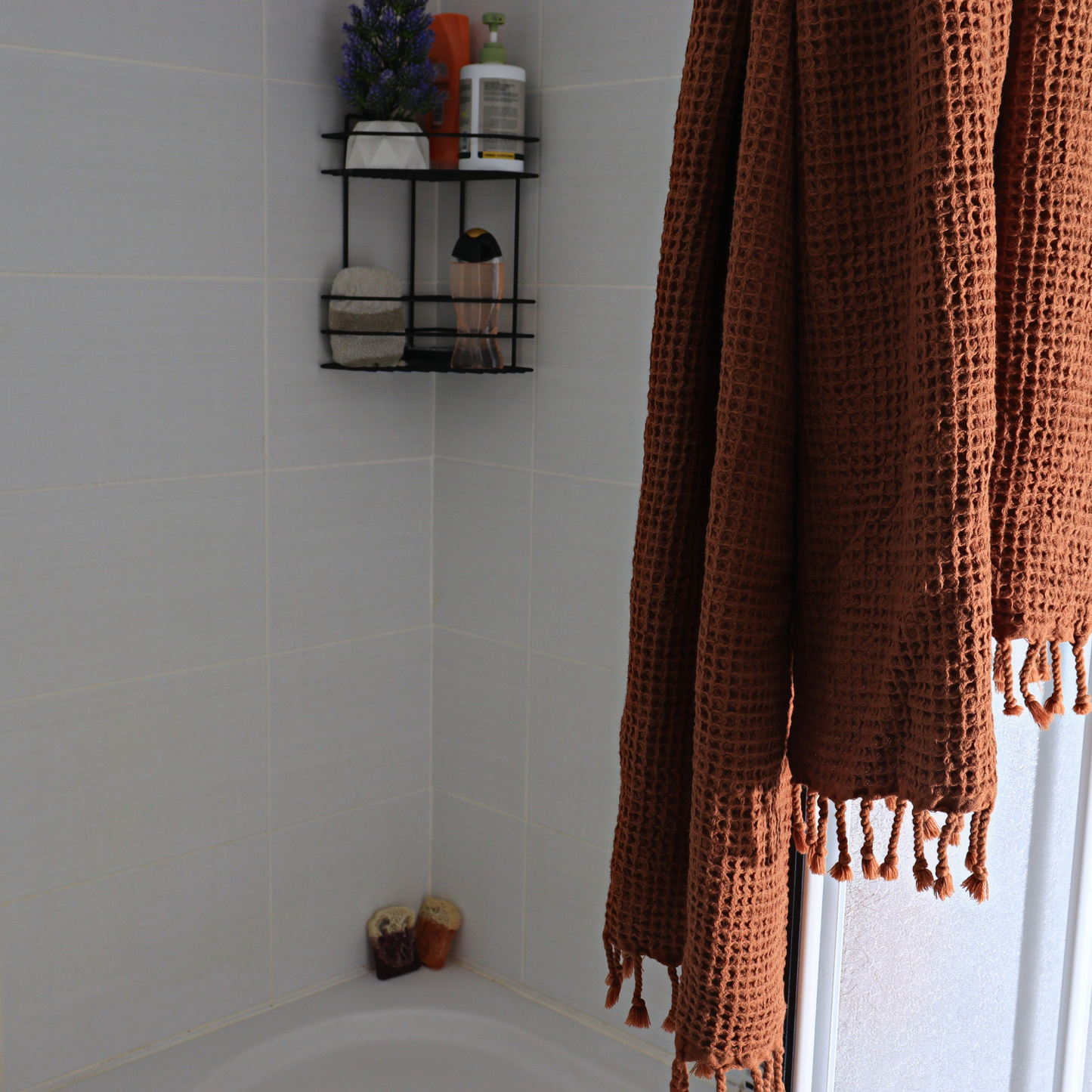 Rust Turkish Waffle Towels