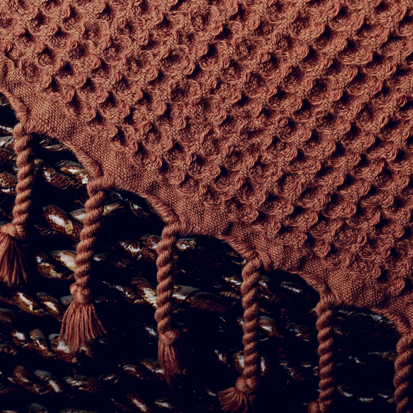 Rust Turkish Waffle Towels