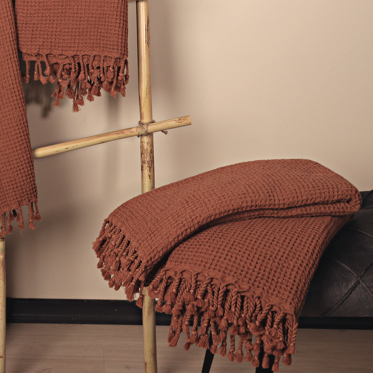 Rust Turkish Waffle Towels