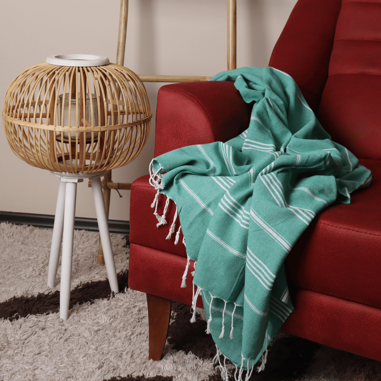 Green Turkish Beach Towel Sultan - Wholesale and Bulk Turkish Towels