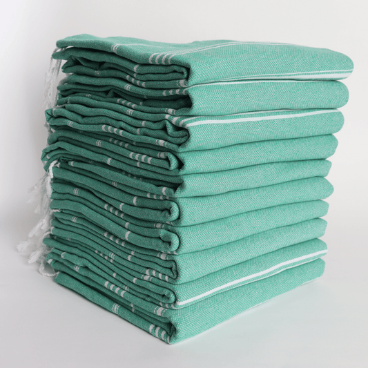 Green Turkish Beach Towel Sultan - Wholesale and Bulk Turkish Towels