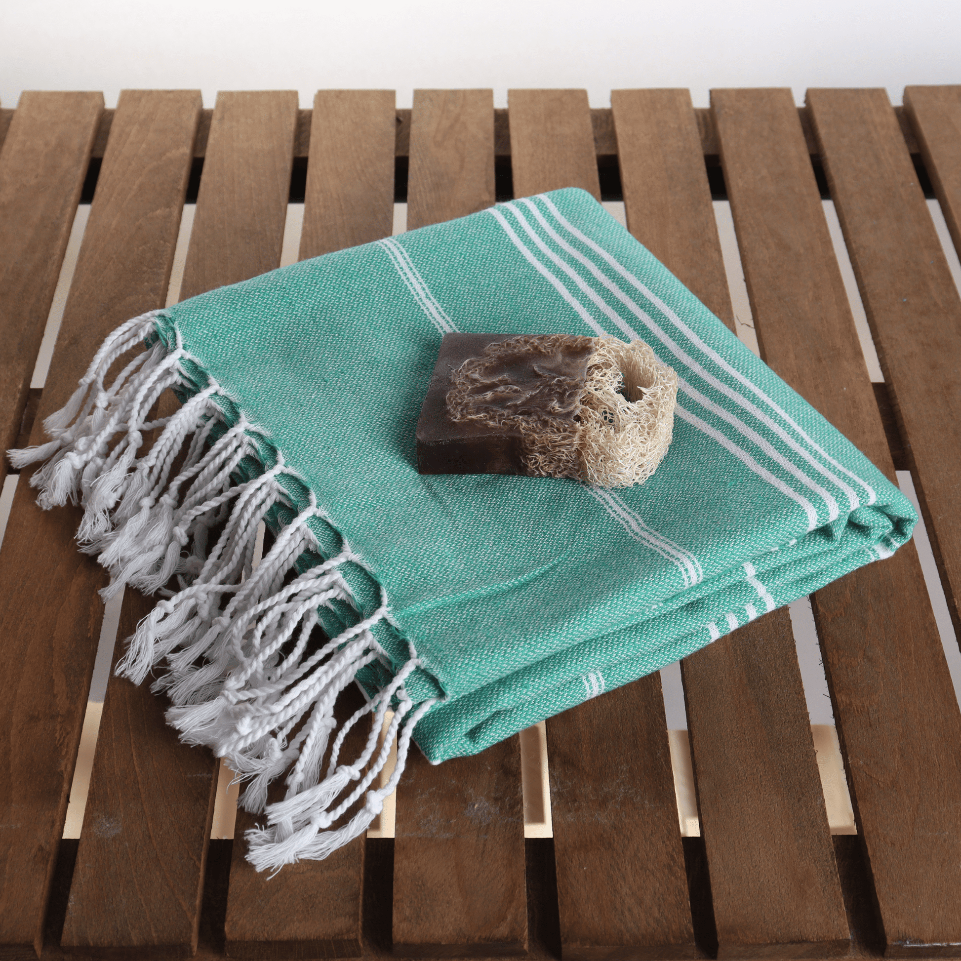 Green Turkish Beach Towel Sultan