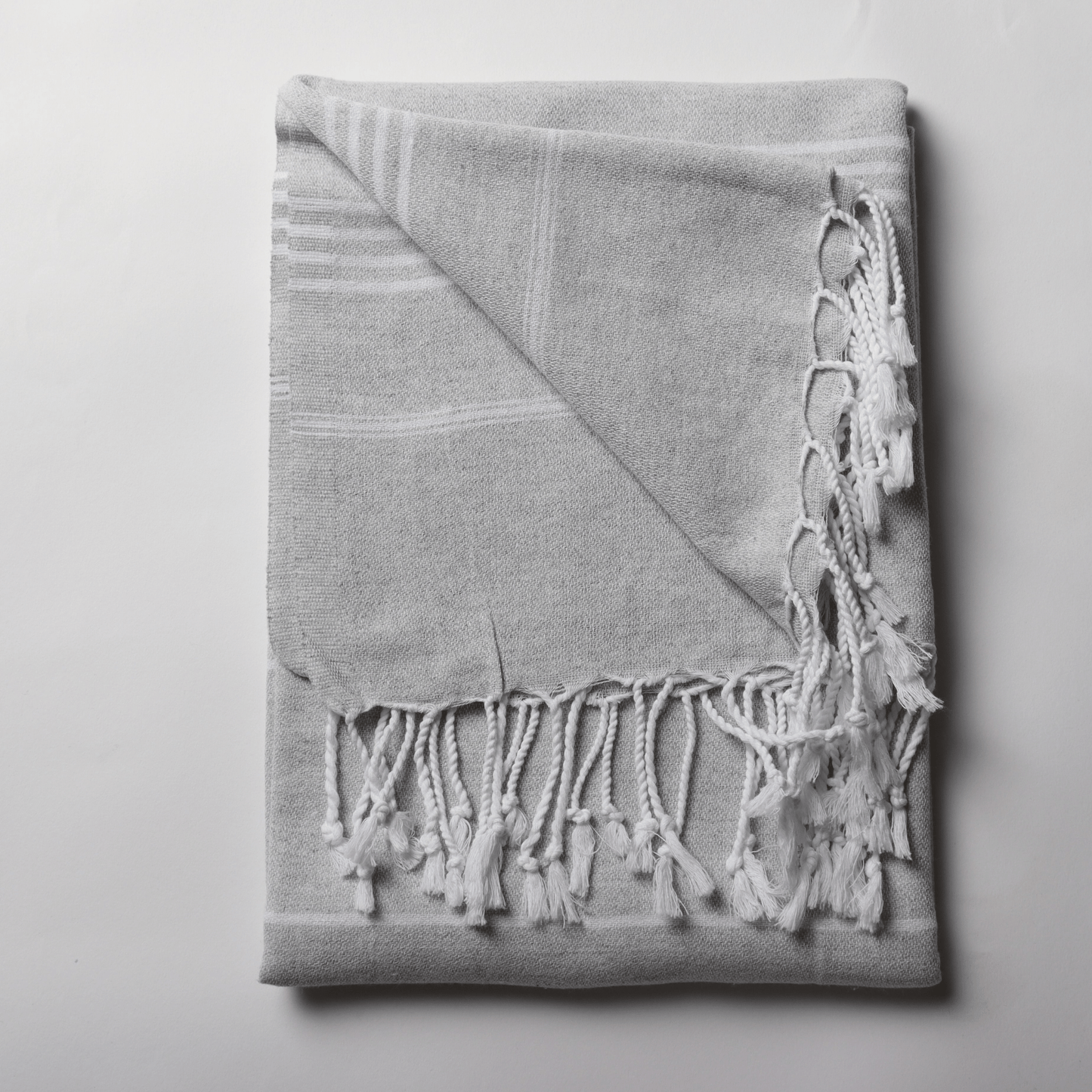 Light Gray Turkish Beach Towel Sultan