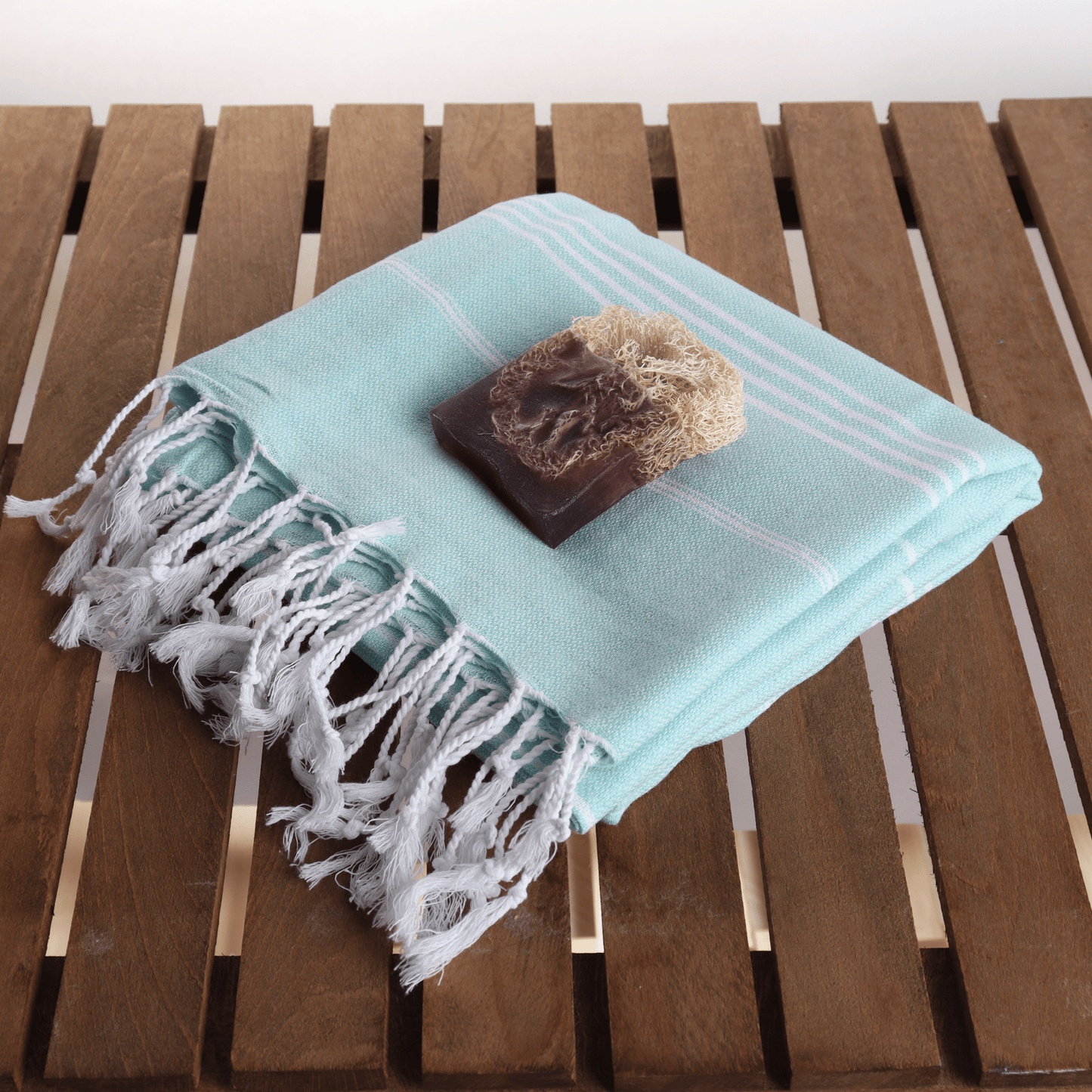 Light Green Turkish Beach Towel Sultan