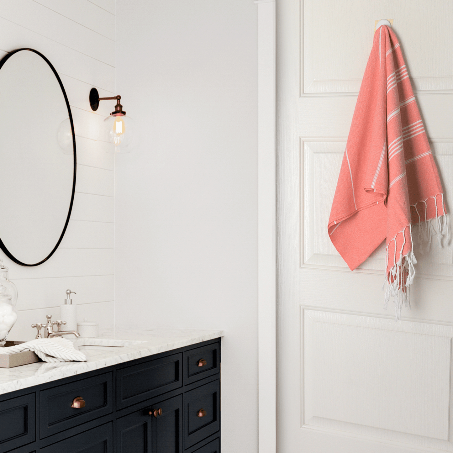 Orange Turkish Beach Towel Sultan