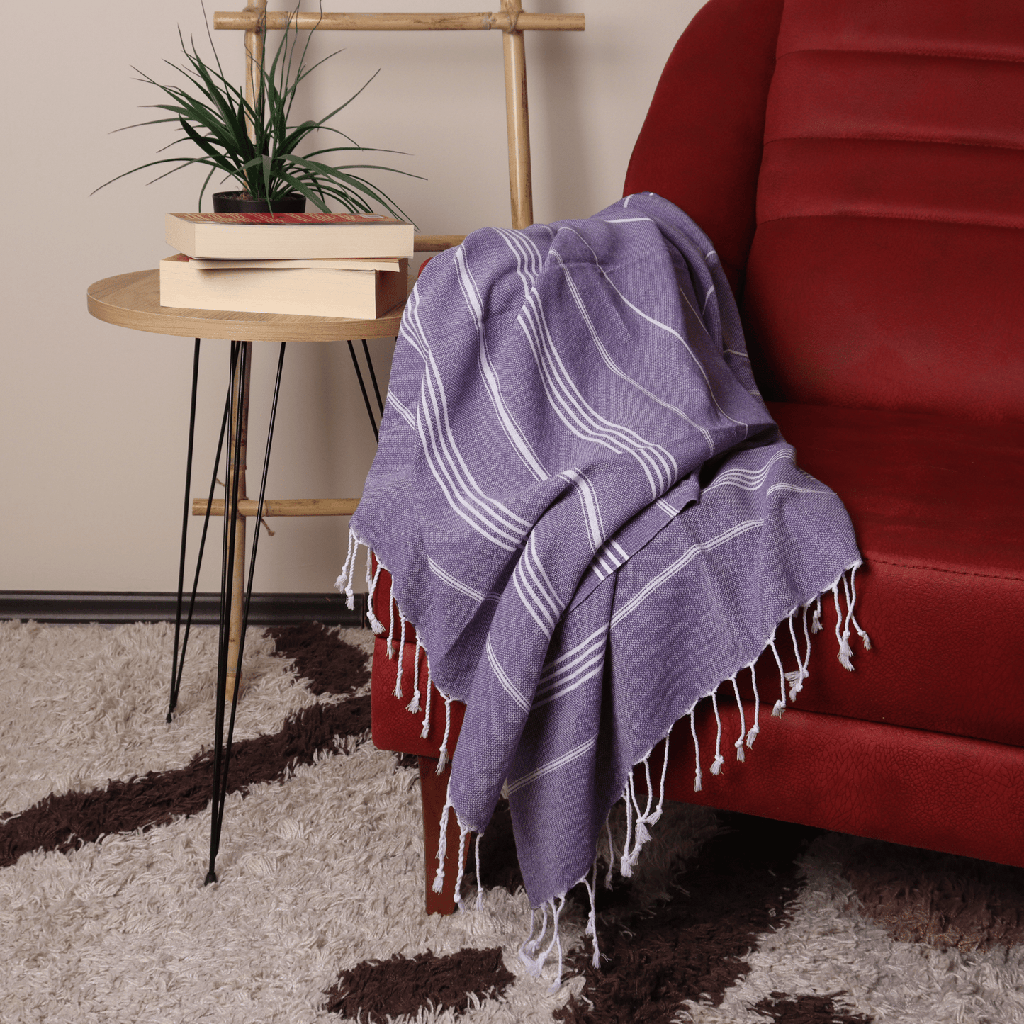 Purple Turkish Beach Towel Sultan 4