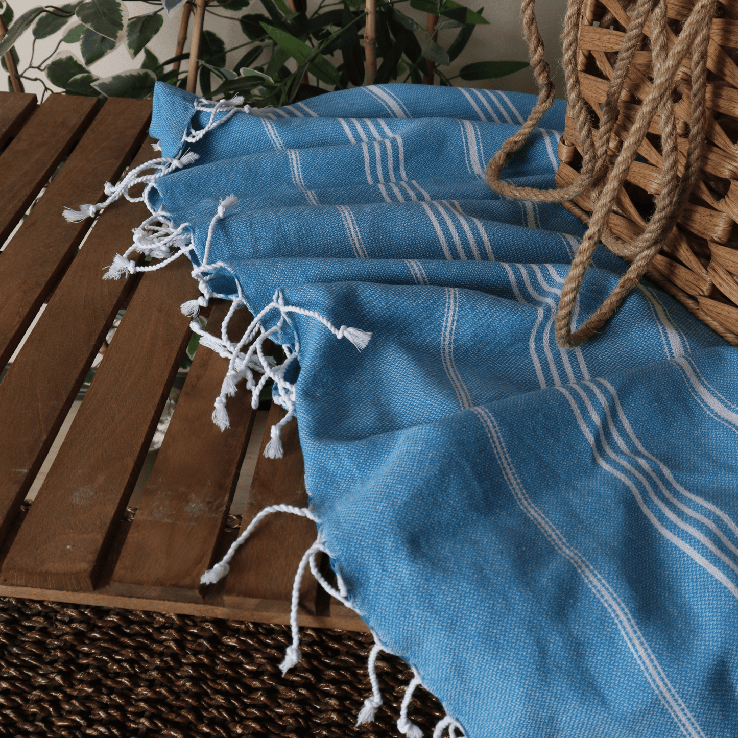 Turquoise Turkish Beach Towel Sultan - 2