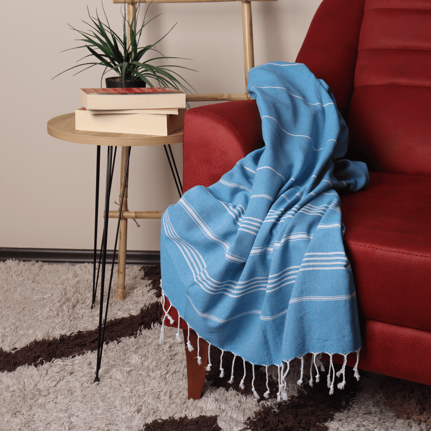 Turquoise Turkish Beach Towel Sultan - 6