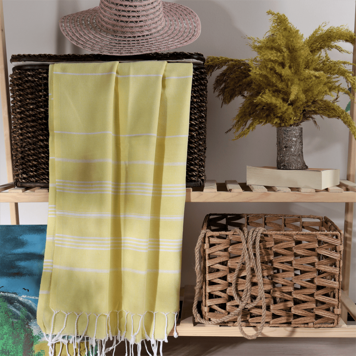Yellow Turkish Beach Towel Sultan - 10