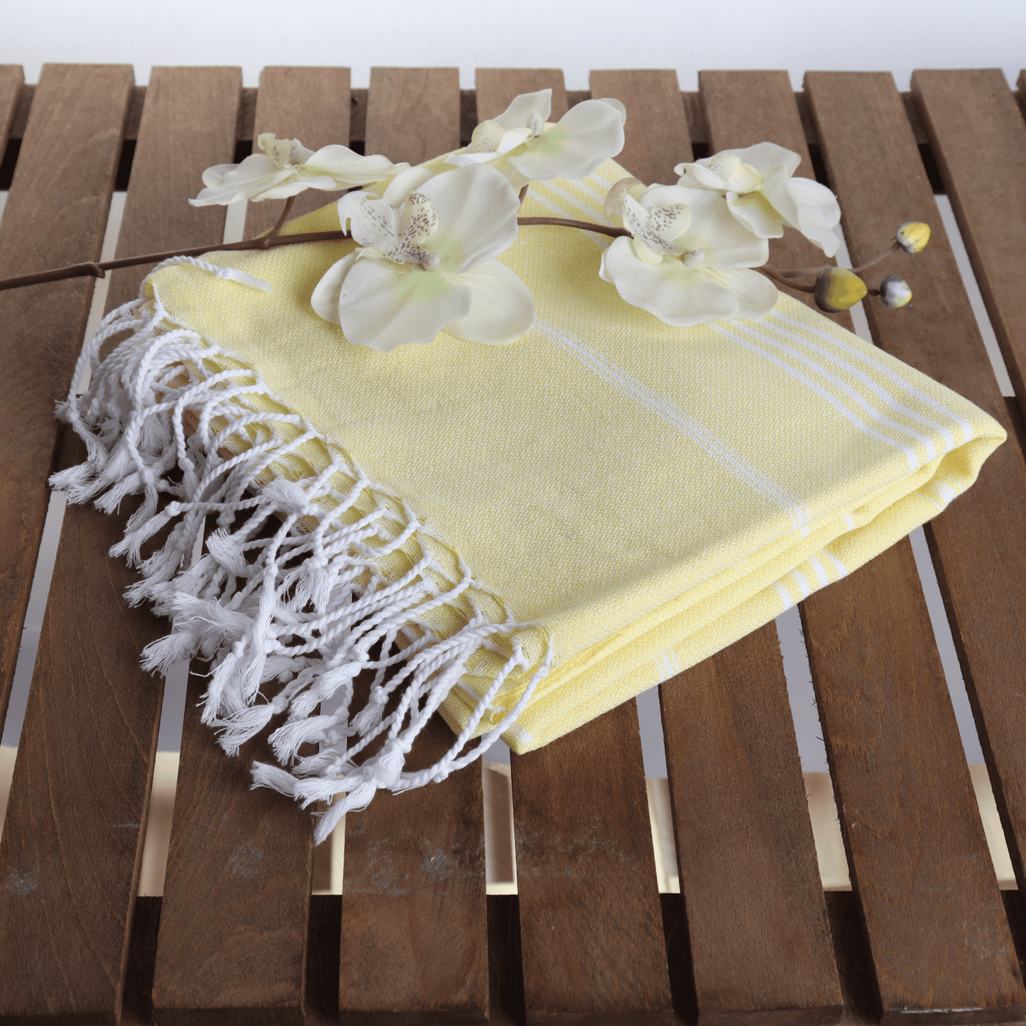 Yellow Turkish Beach Towel Sultan - 2