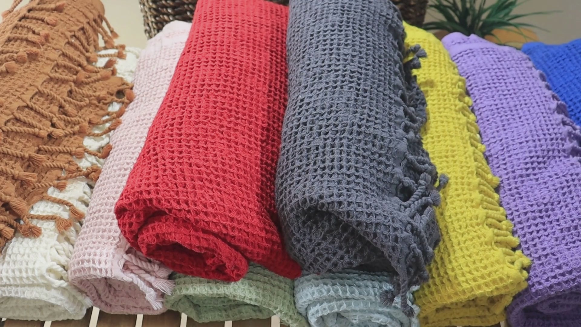 Black Turkish Waffle Towels