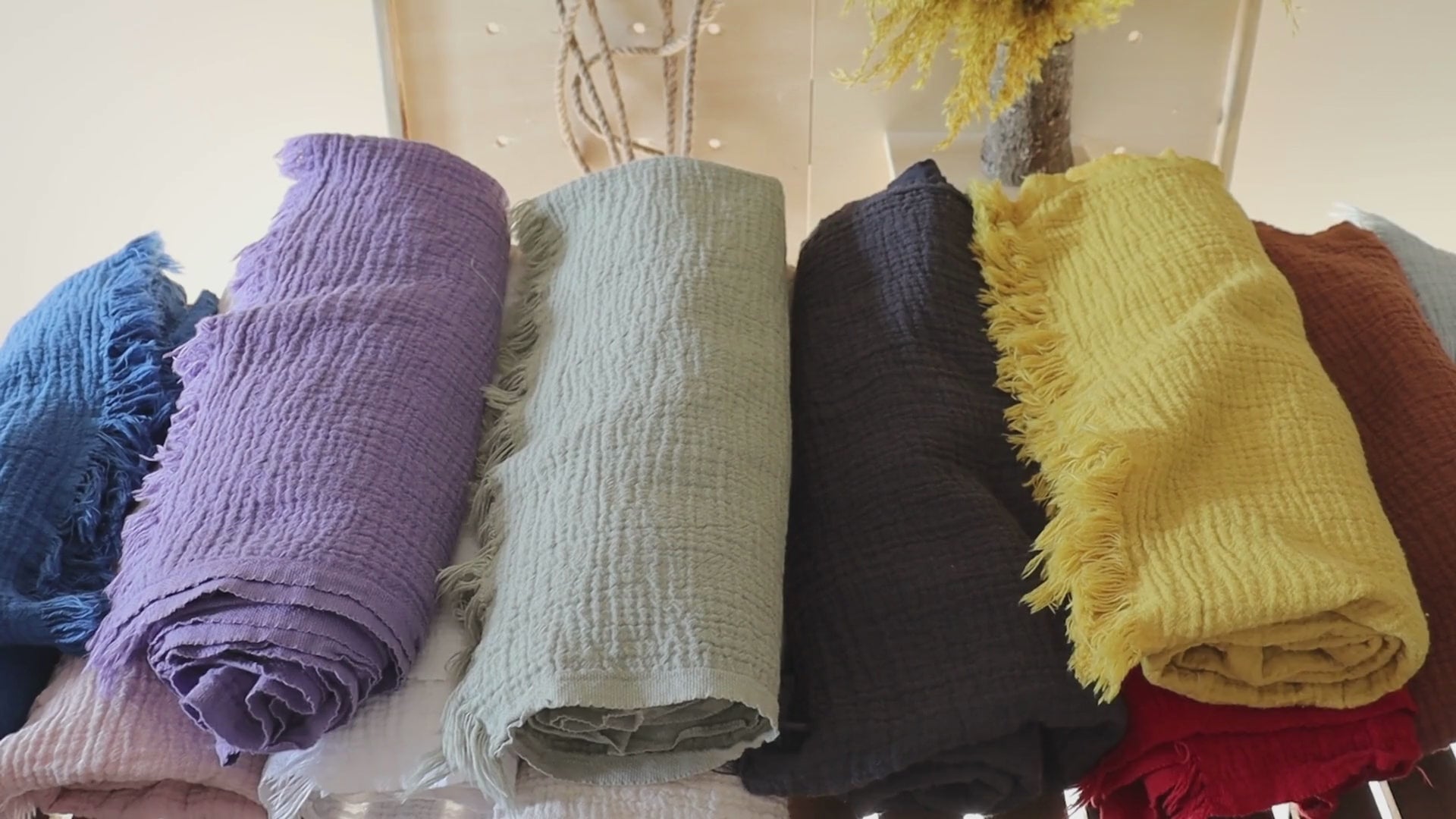 Ice Green Muslin Towel for Adults