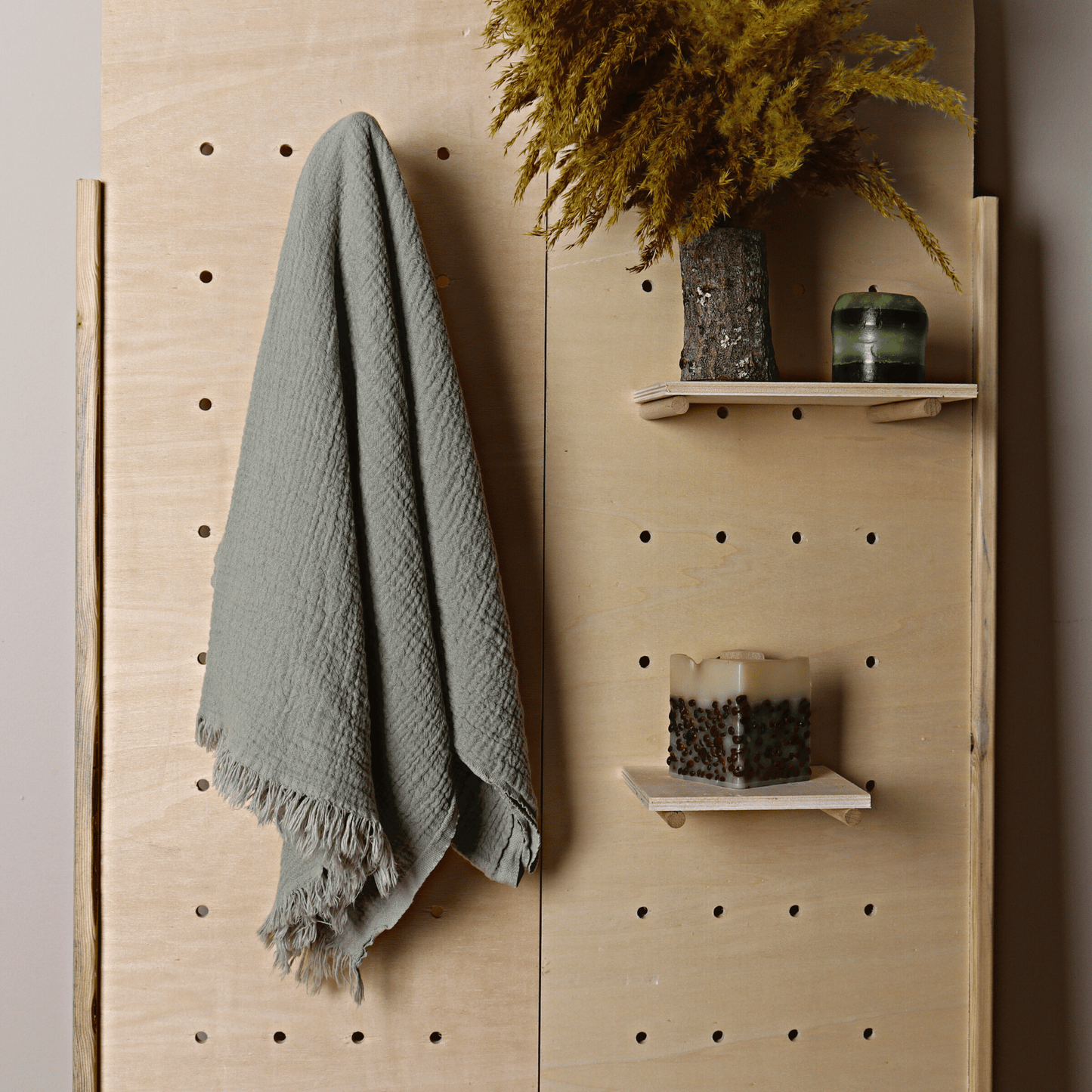 Ice Green Muslin Towel for Adults