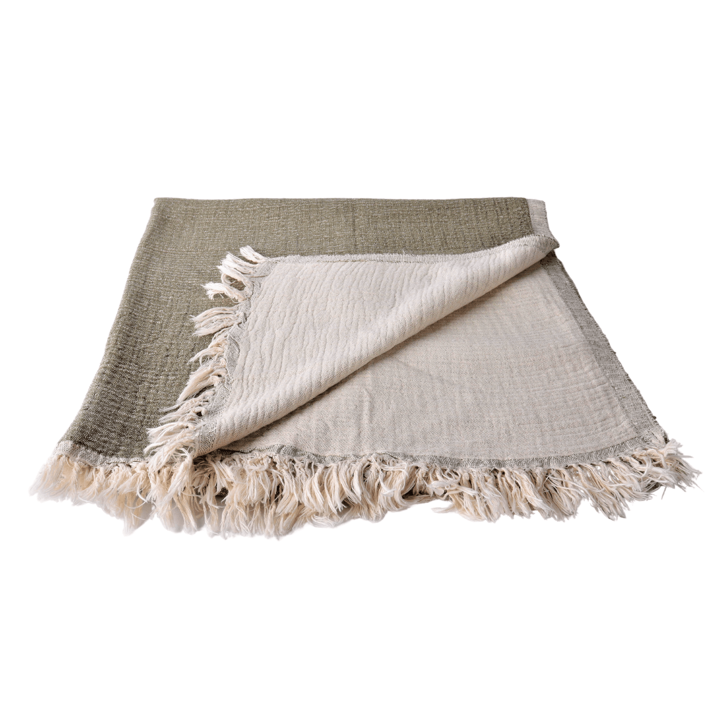 Muslin Towels for Adults khakie green 4