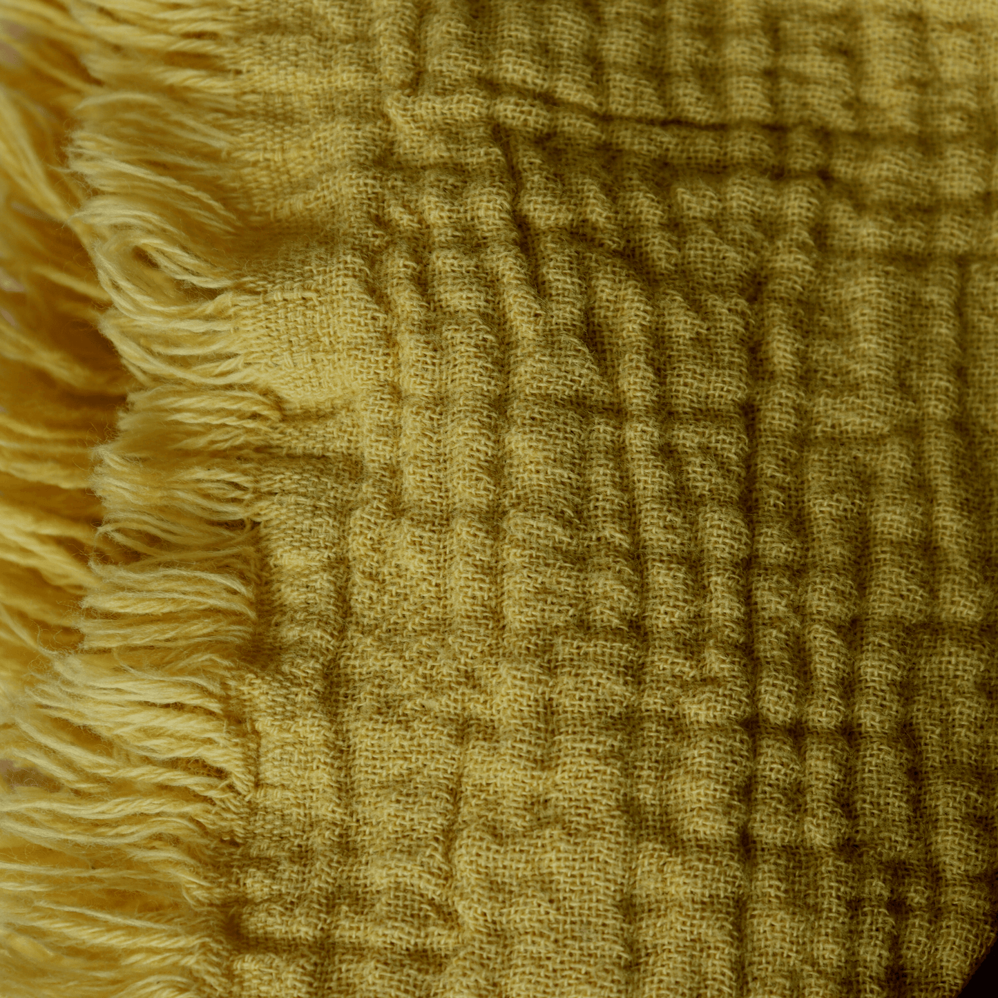 Mustard Yellow Muslin Towel for Adults