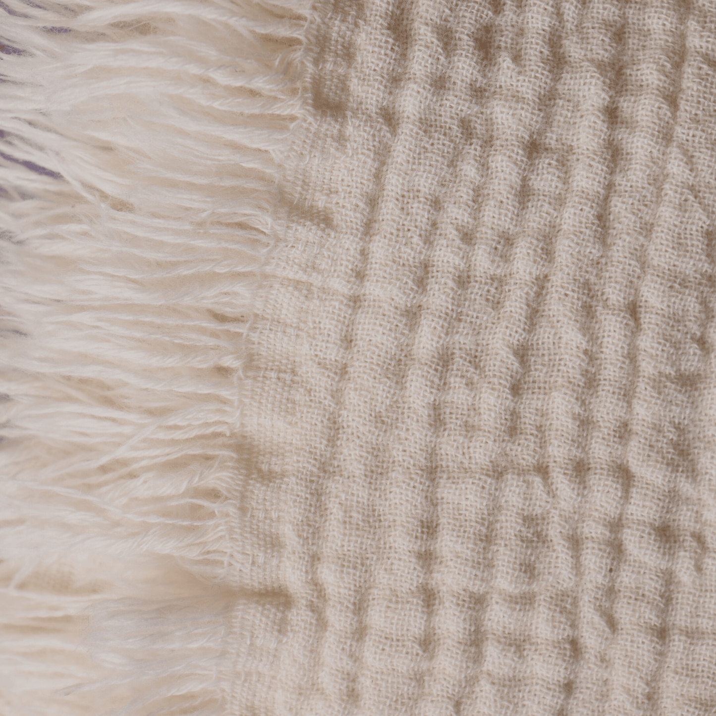 Natural Cream Muslin Towel for Adults