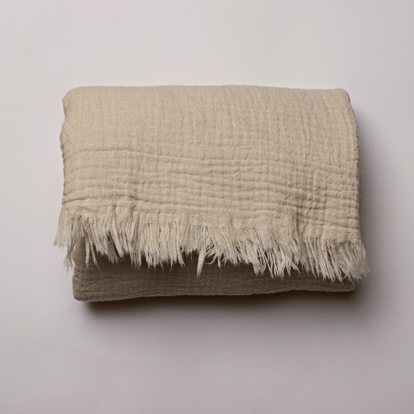 Natural Cream Muslin Towel for Adults