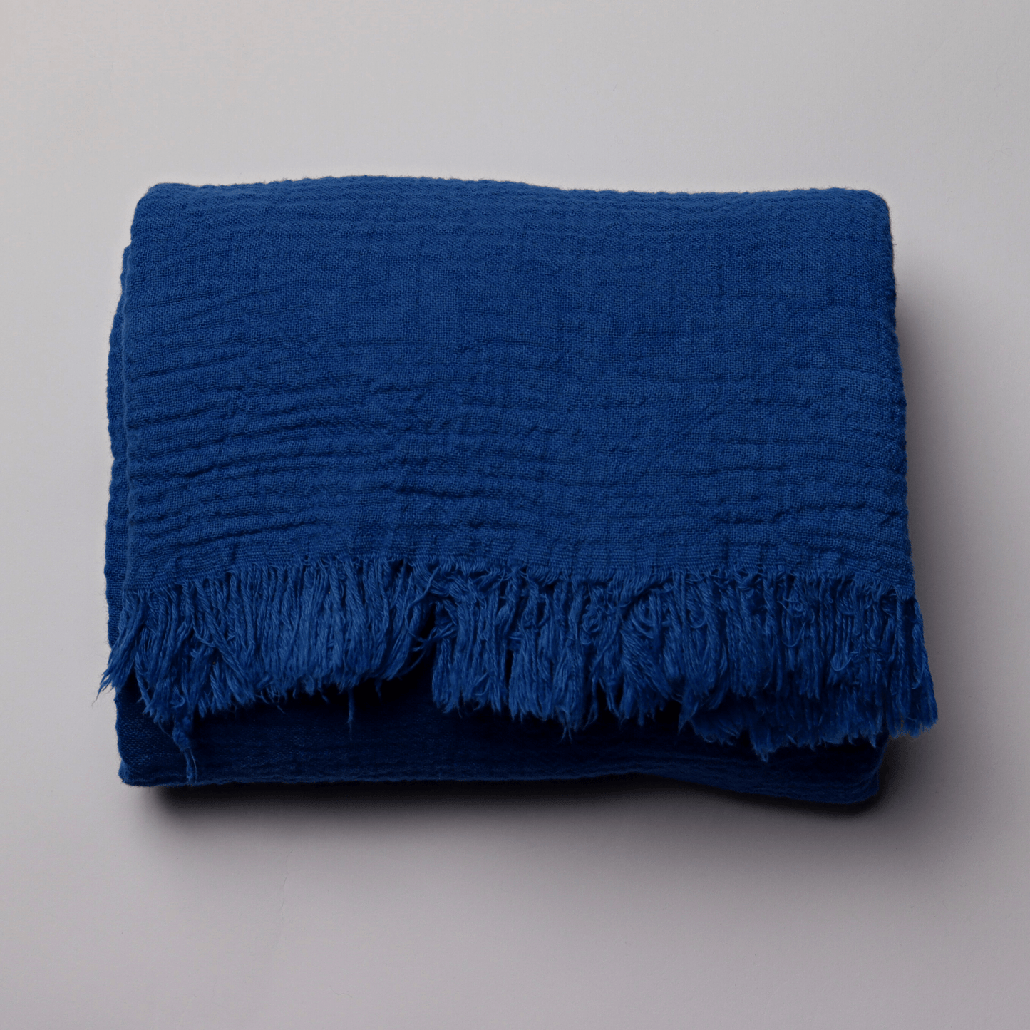 Navy Blue Muslin Towel for Adults