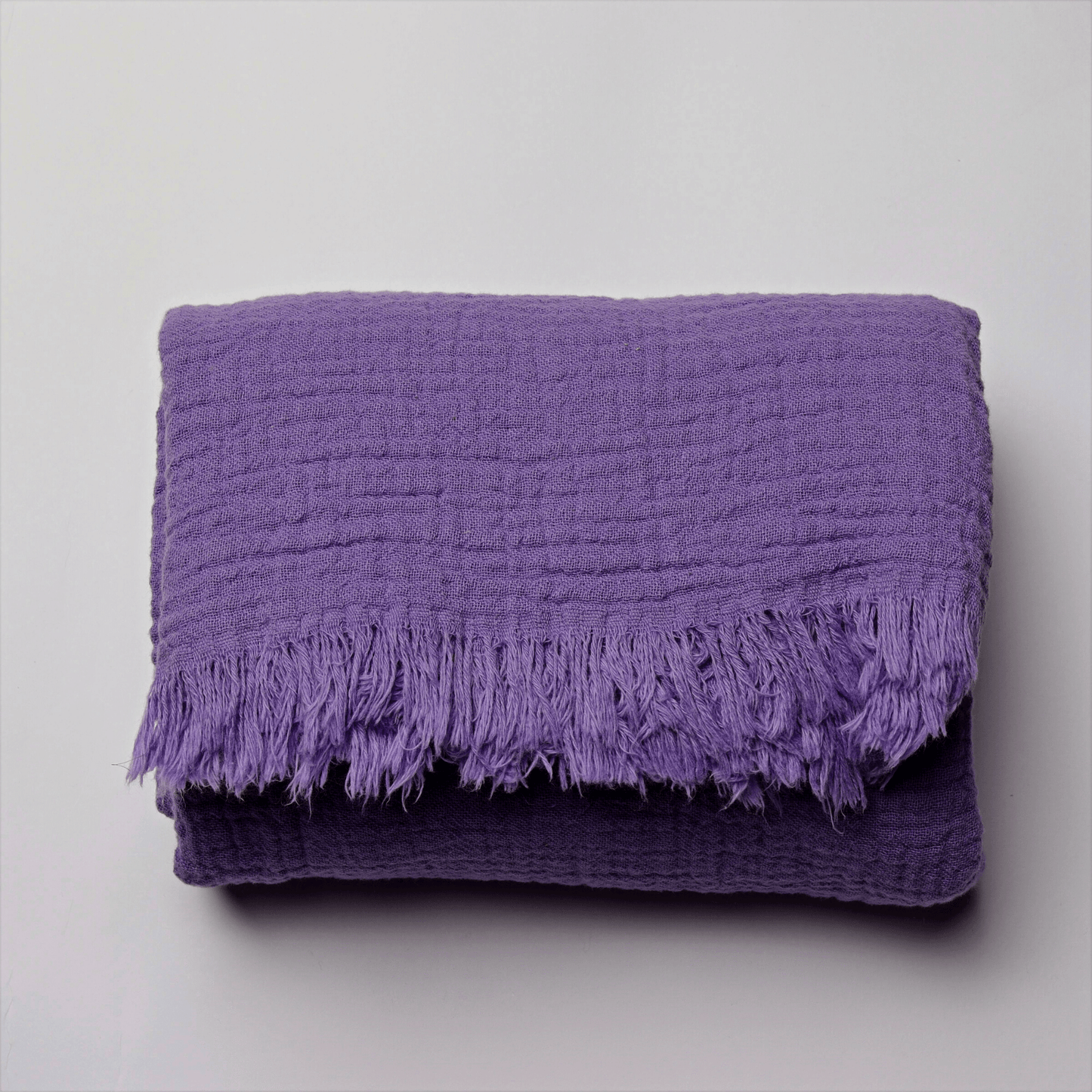 Purple Muslin Towel for Adults