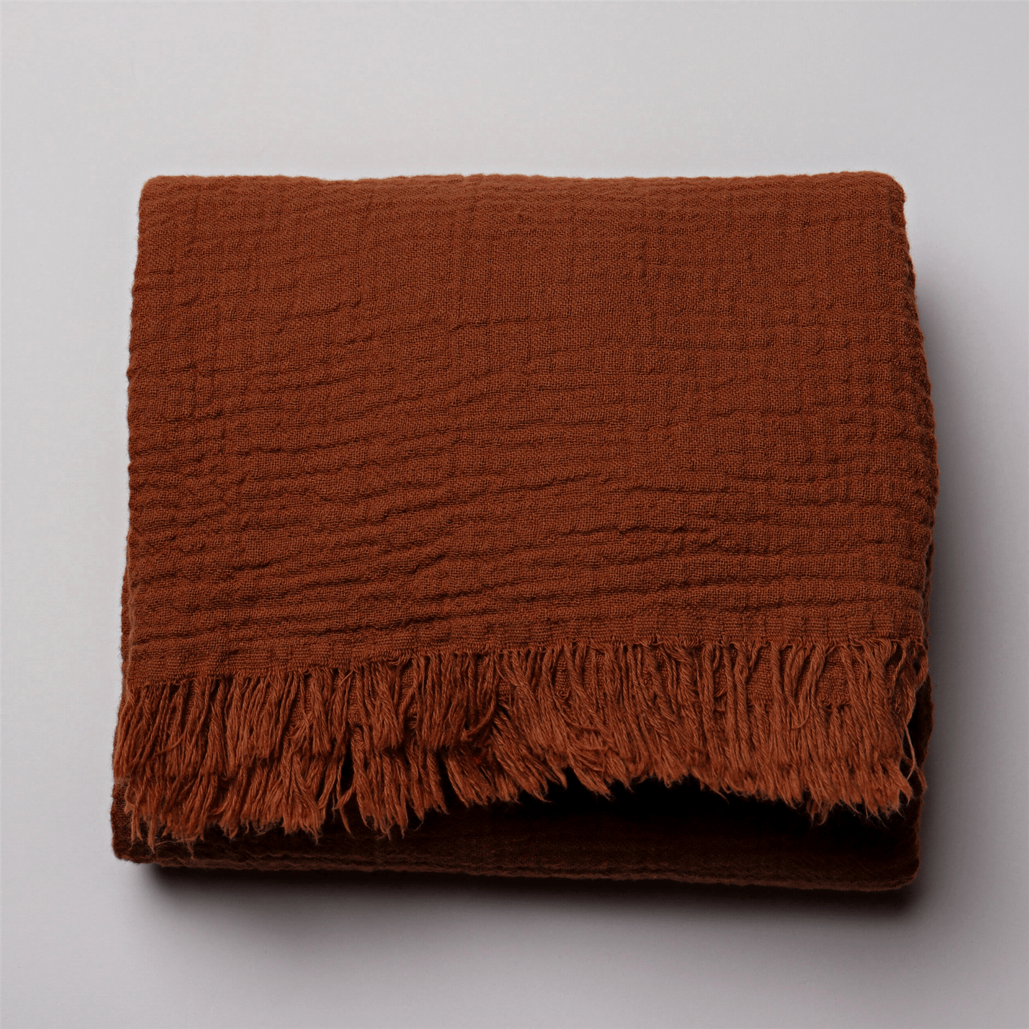 Rust Muslin Towel for Adults