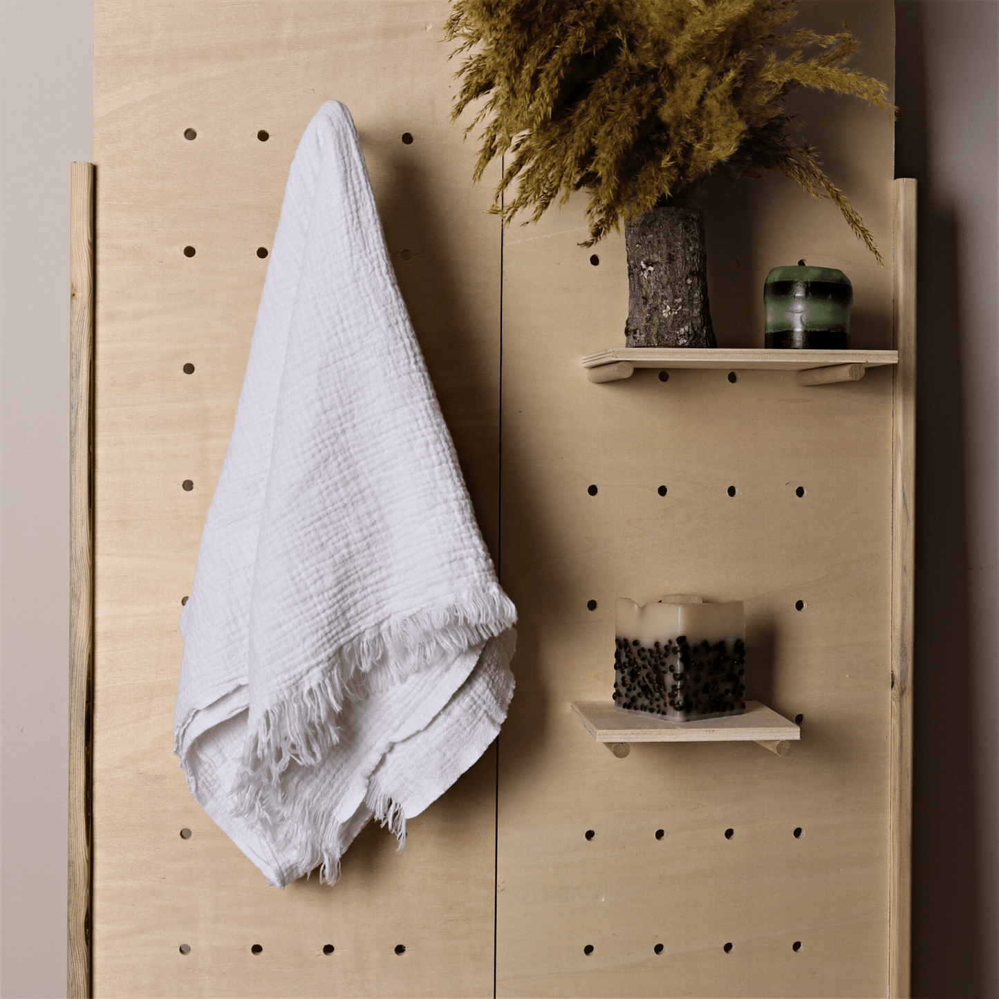White Muslin Towel for Adults