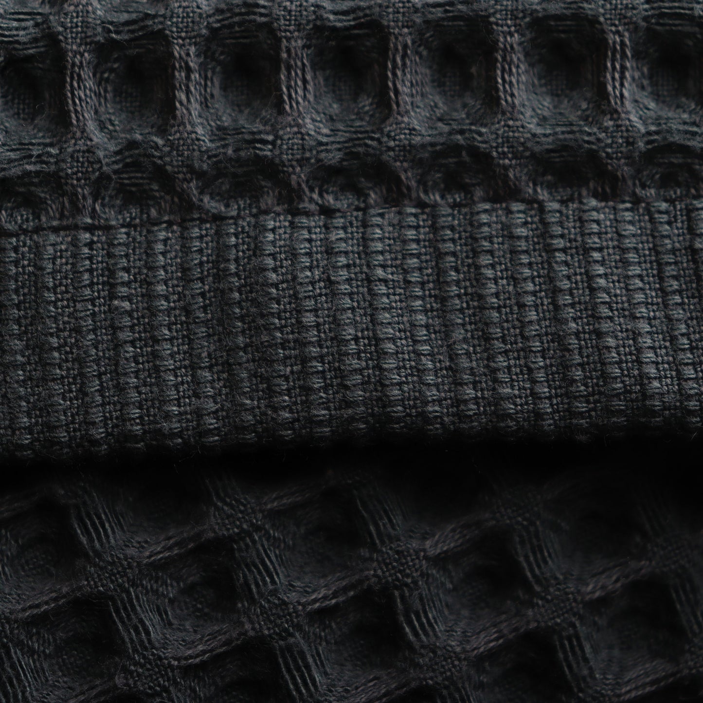 Anthracite Waffle Weave Towels Sets - 2 Bath, 2 Hand Towels