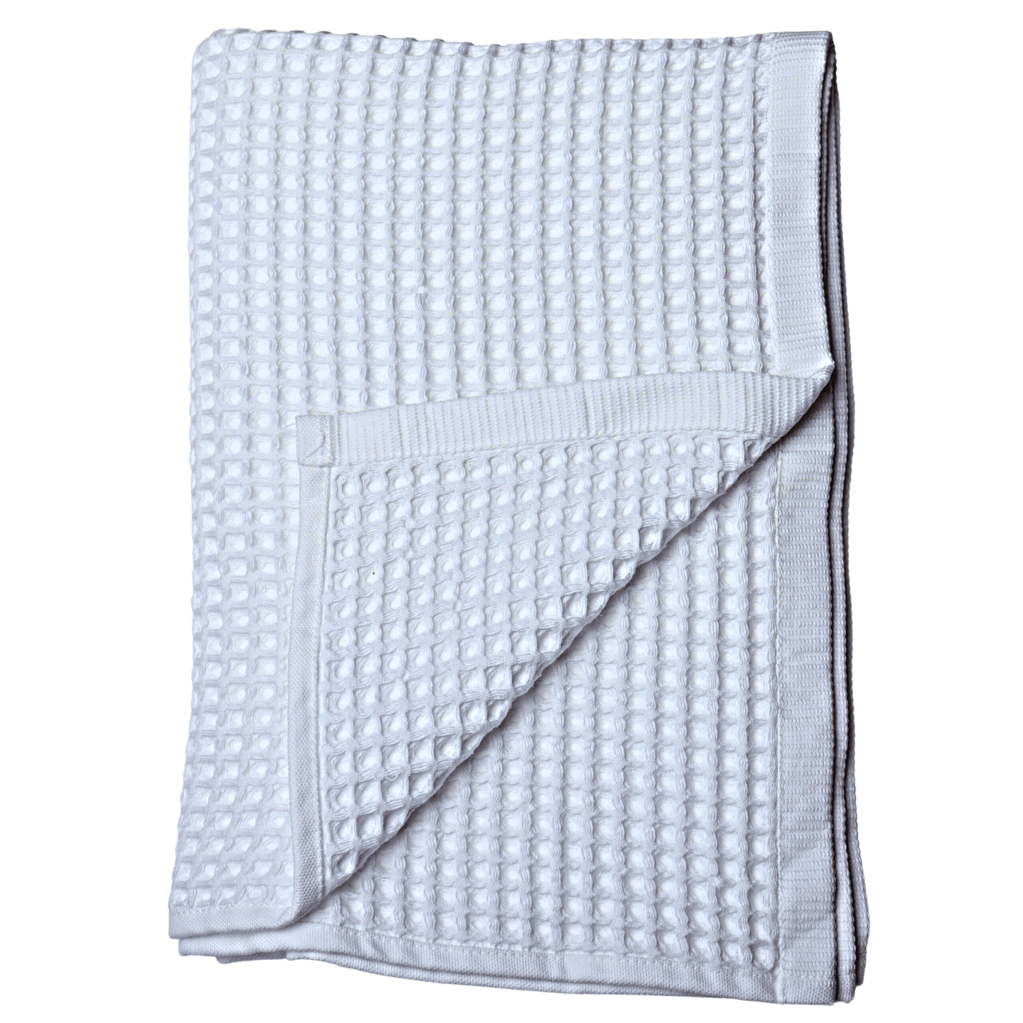 White Waffle Weave Bath Towels